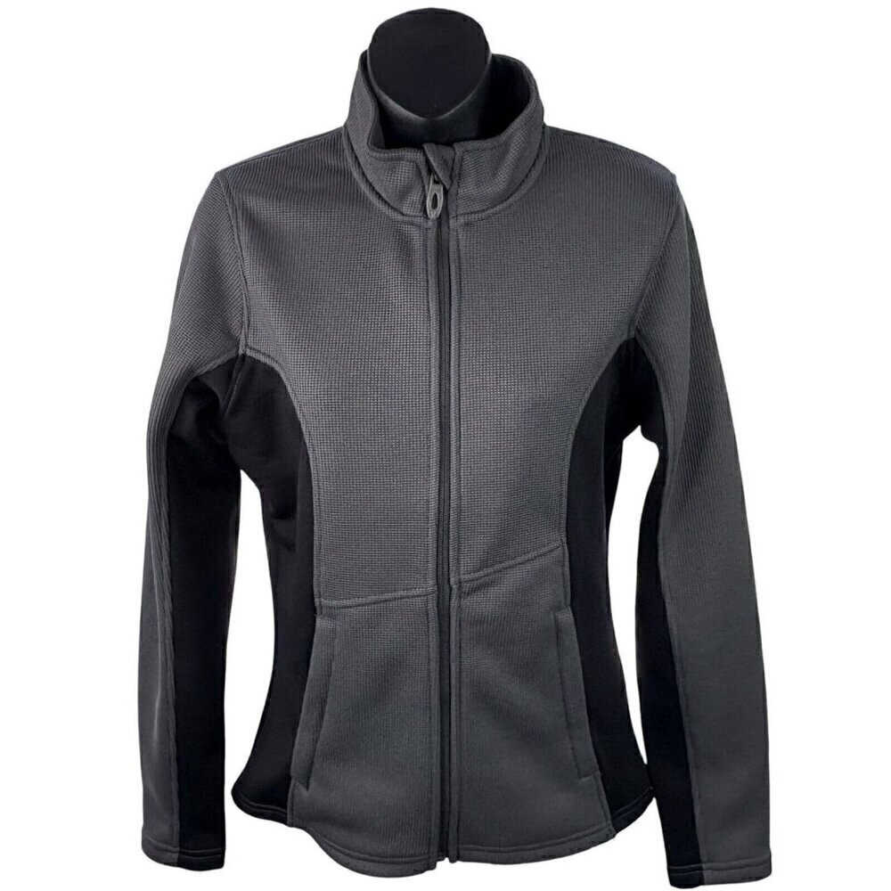Spyder Sweater Fleece Full-Zip Jacket Gray Black Women’s M NWT #187335 GORP CORE